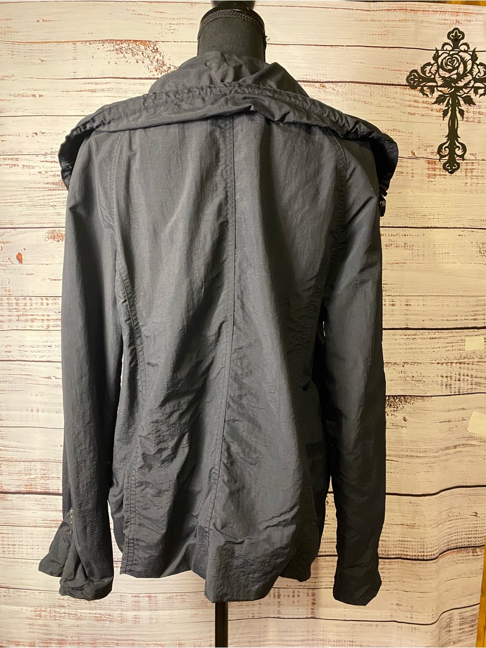 Sonoma Black Utility Hooded Zip Jacket Sz-XL - Picture 3 of 8